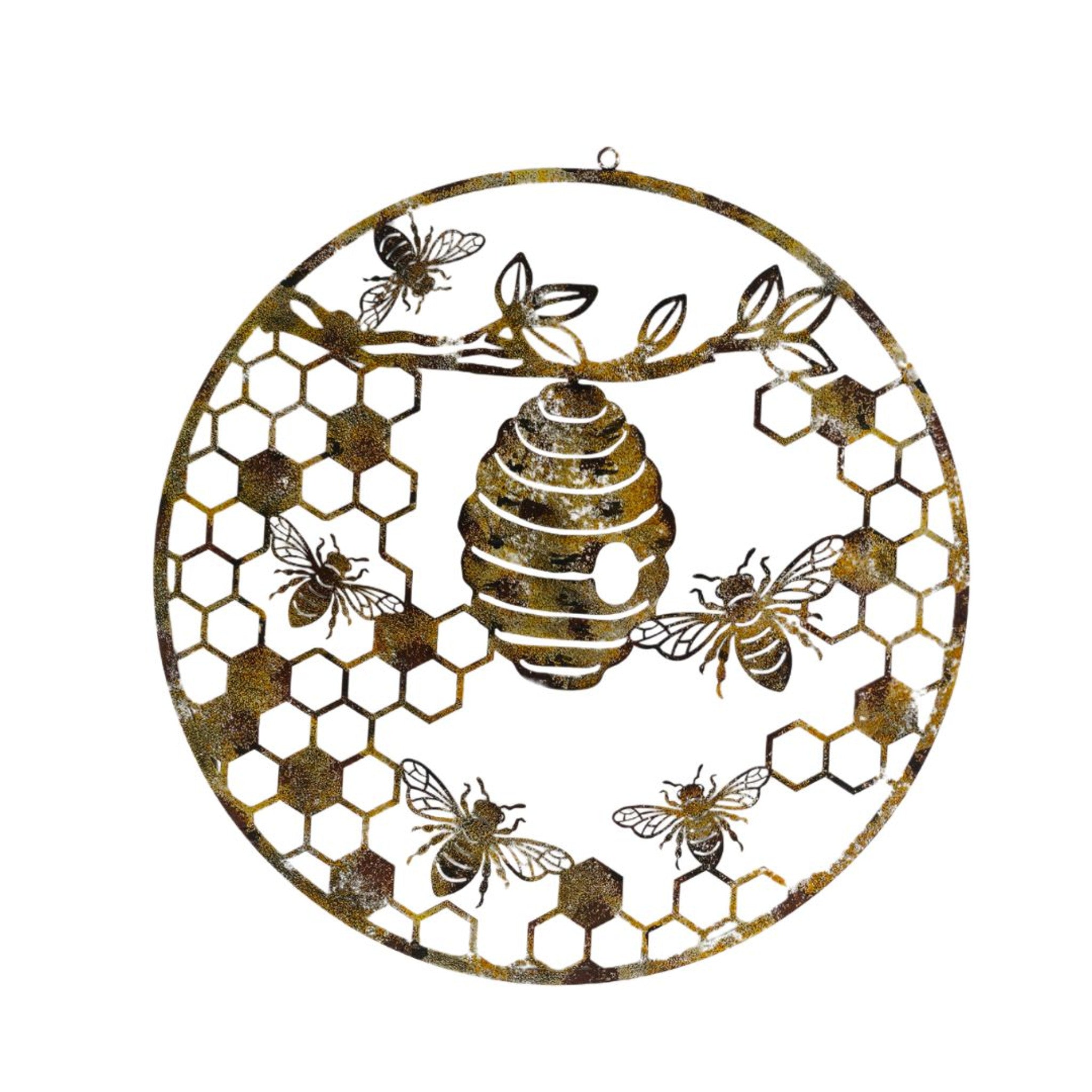 Golden Bee Hive - Wall Art