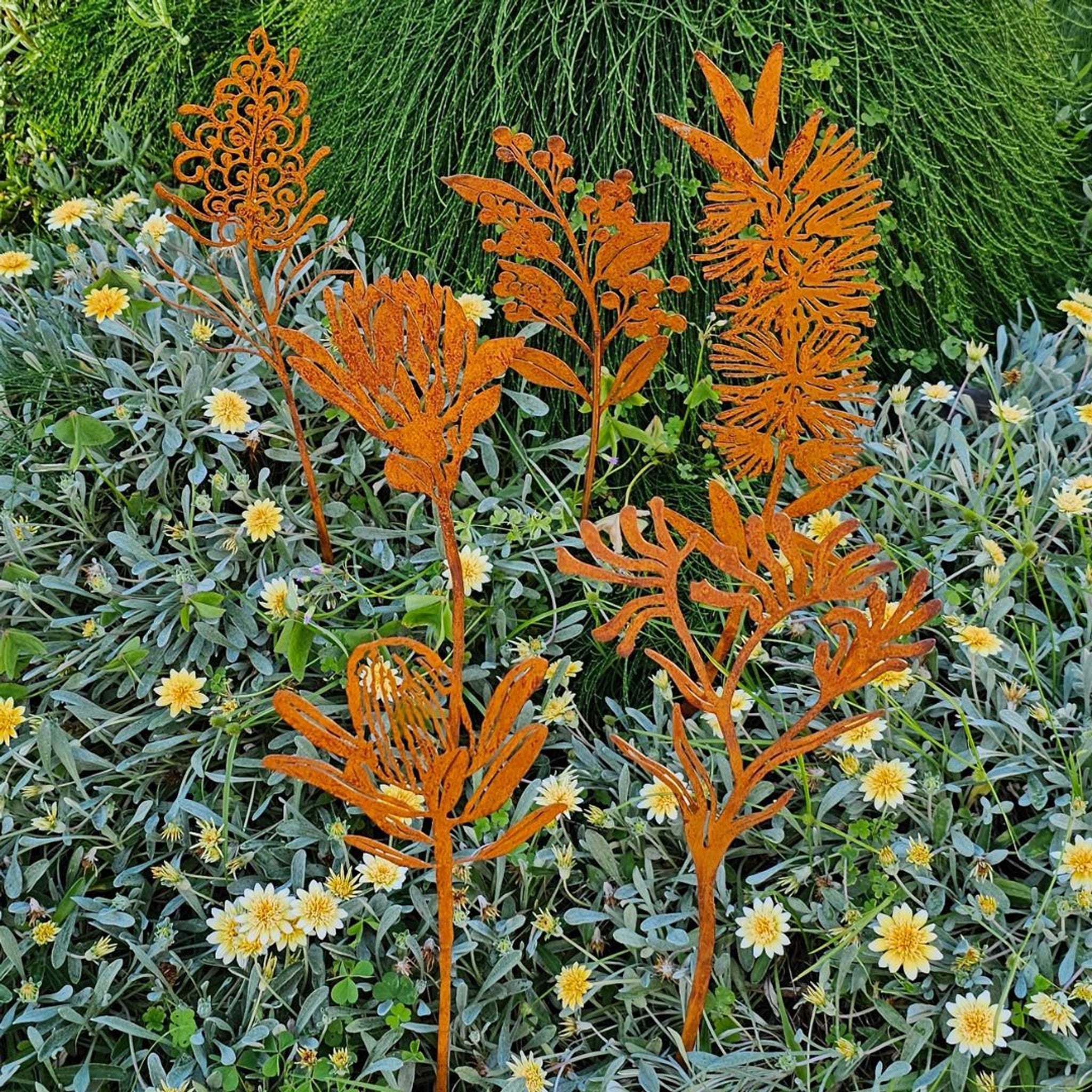 Australian Flora Plant - Cast-Iron Garden Stake