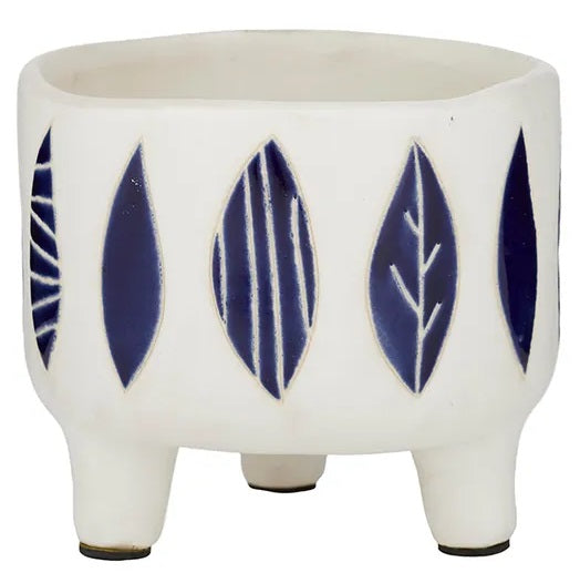 Hoja Ceramic Footed Pot
