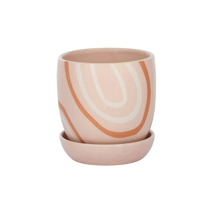 Mojave Ceramic Pot With Saucer