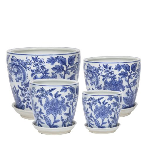 Round Pot with Saucer - Fantasy