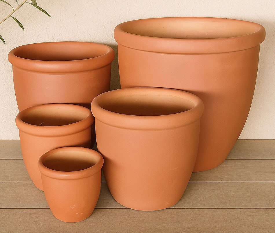 Tuscan Terracotta Pot - 352 Rolled Rim