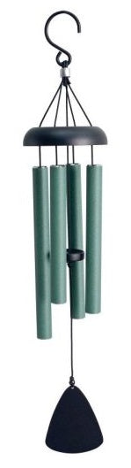Wind Chime - Green - 4-Tubes Tuned Metal