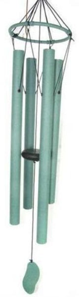 Wind Chime - Green - 4-Tubes Tuned Metal