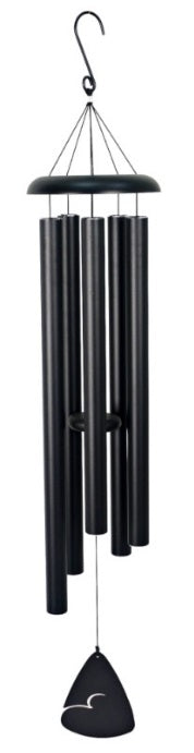 Wind Chime - Black - 5-Tubes Tuned Metal