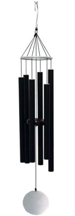 Wind Chime - Black - 6-Tubes Tuned Metal