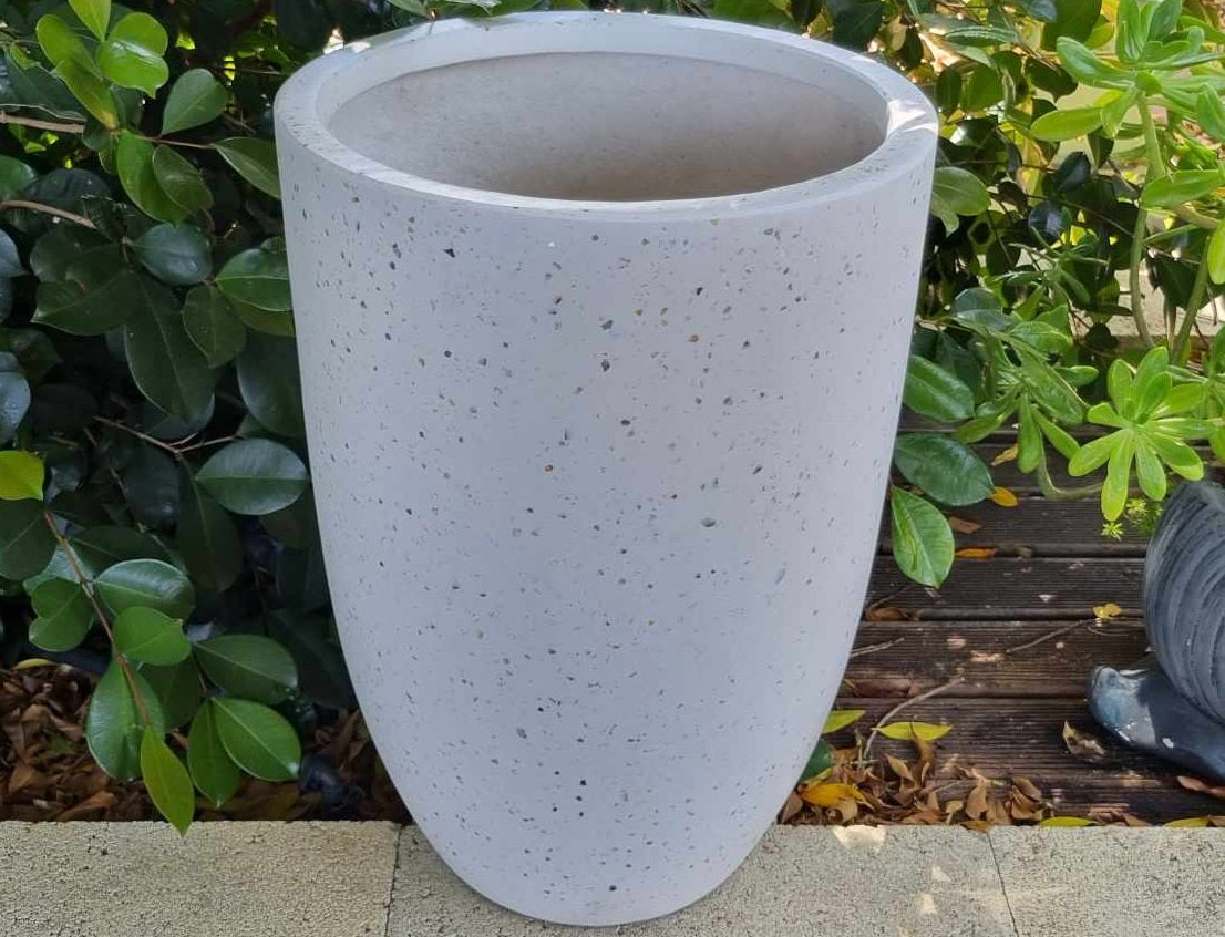Chambers U Pot Sea White Terrazzo