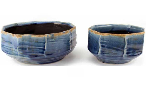 Tremargat Octo Ceramic Bowl - Smokey Blue