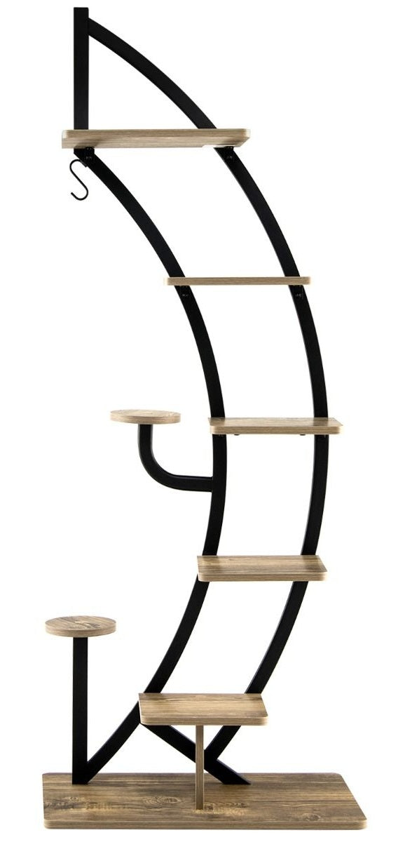 Plant Stand - 6-Tier Crescent Plant Tower