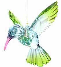 Acrylic Hummingbird Blue Green