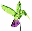 Acrylic Hummingbird Stake