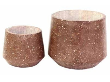 Ravi Terrazzo Pot Misty Mauve