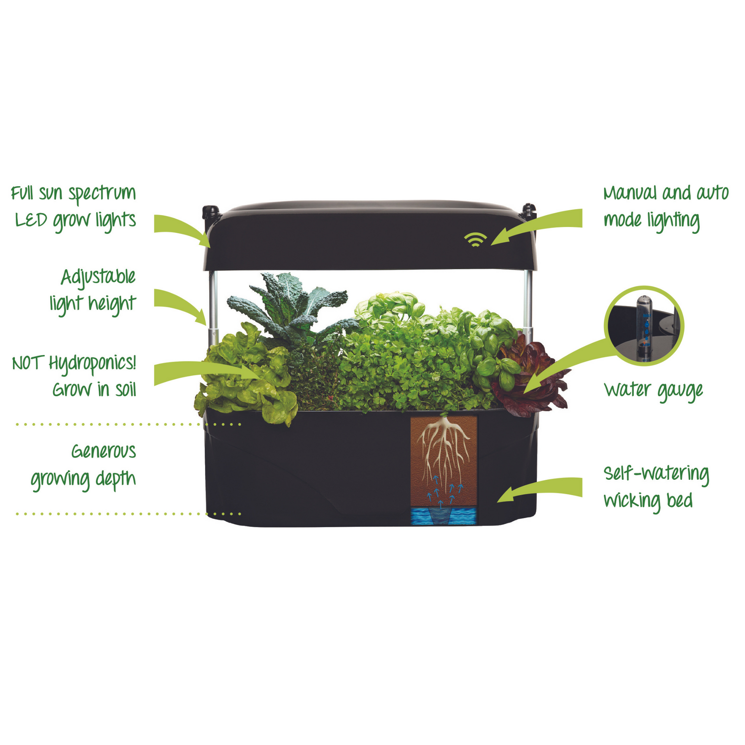 Vegepod Kitchen Garden Black