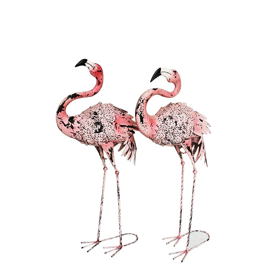 Flamingo Statue - Rust Pink