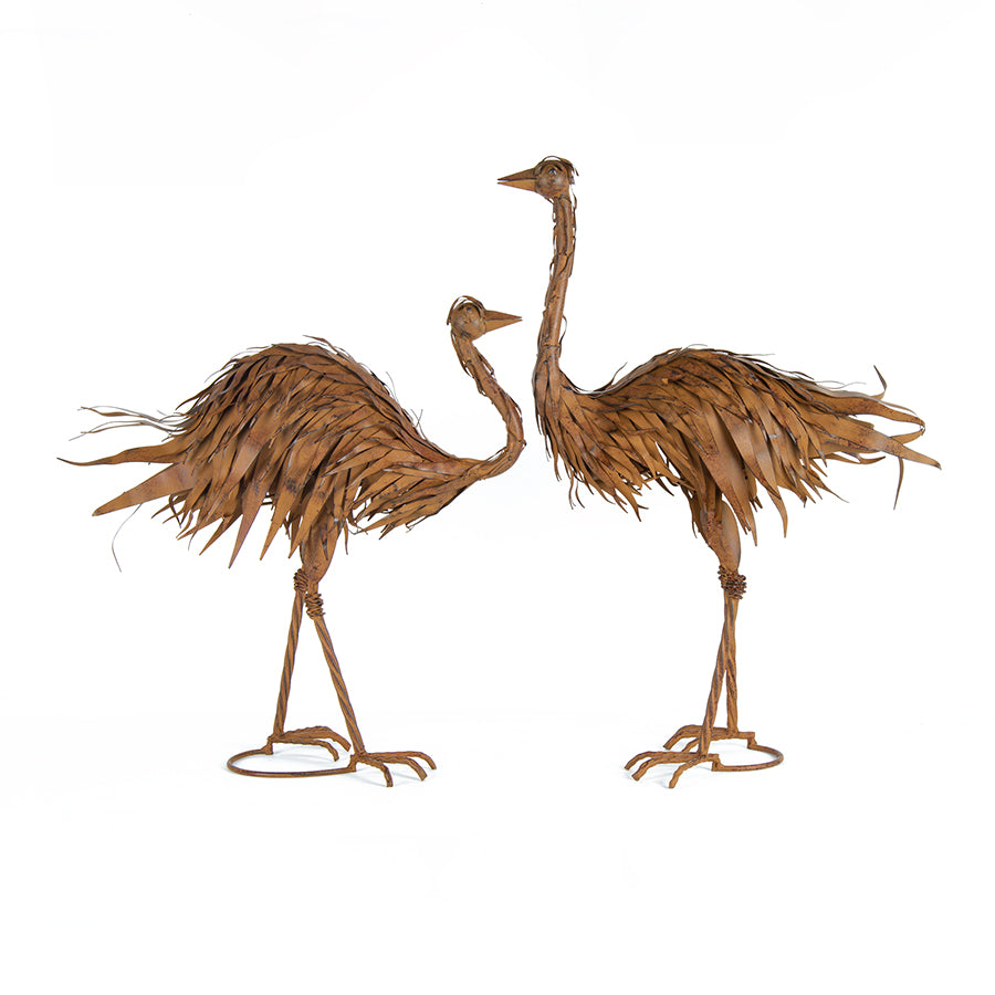 Ostrich Statue - Rustic