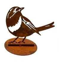 Lasercut Bird on Stand - Rustic