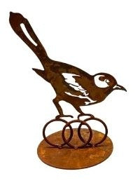 Lasercut Bird on Stand - Rustic