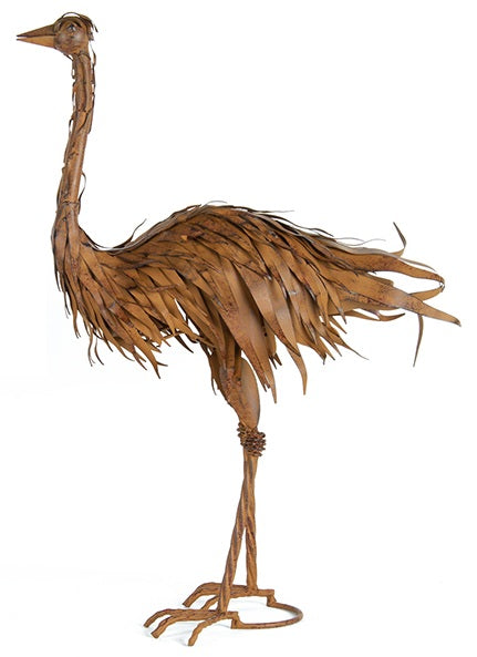 Ostrich Statue - Rustic