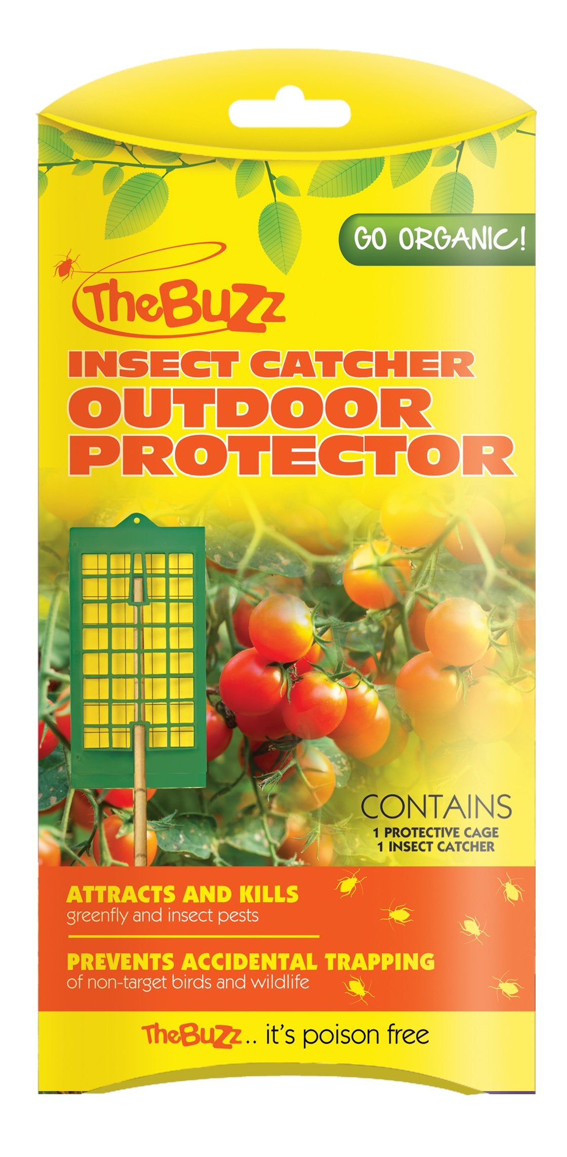 TheBuzz Outdoor Insect Catcher With Protector Cage