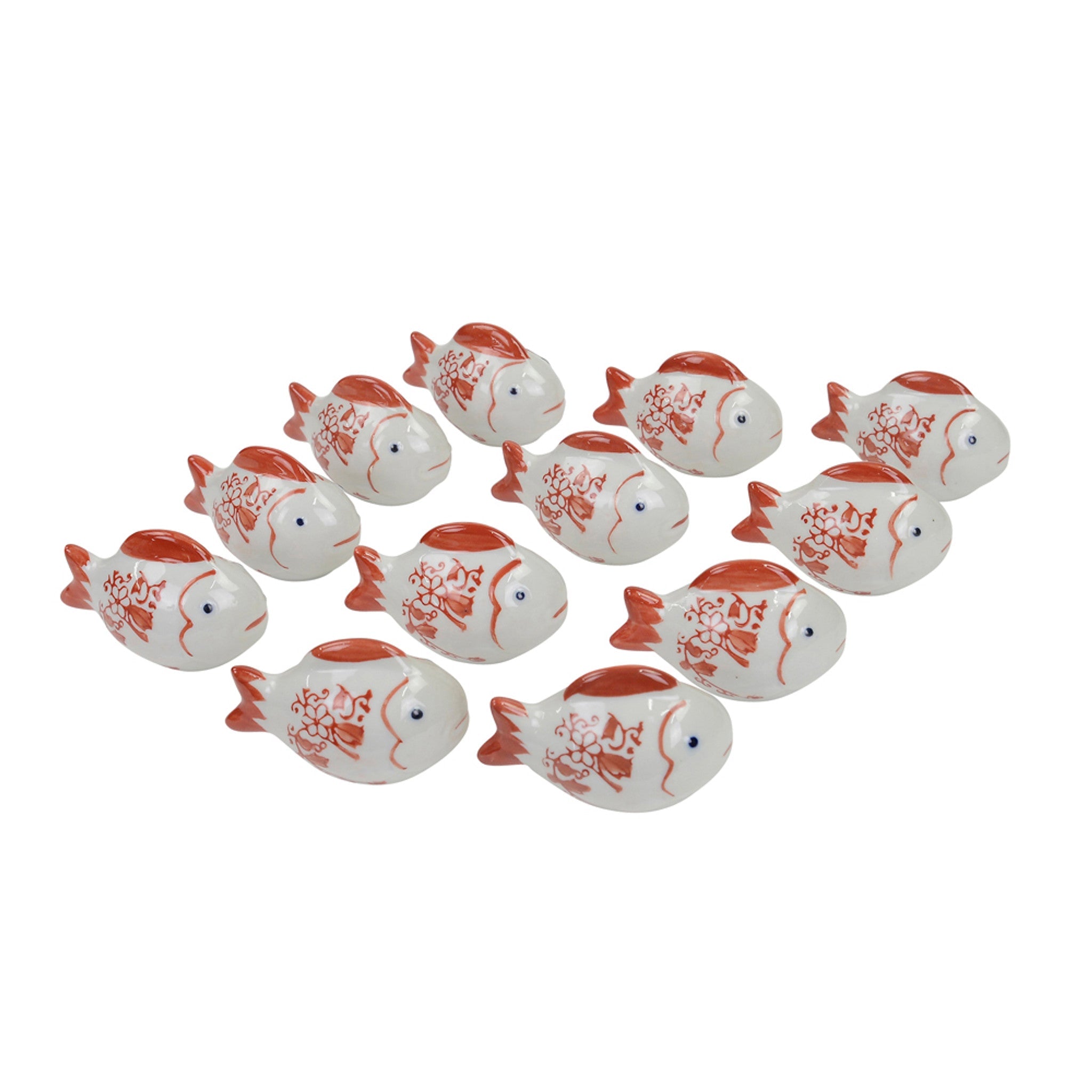 Red And White Floating Fish
