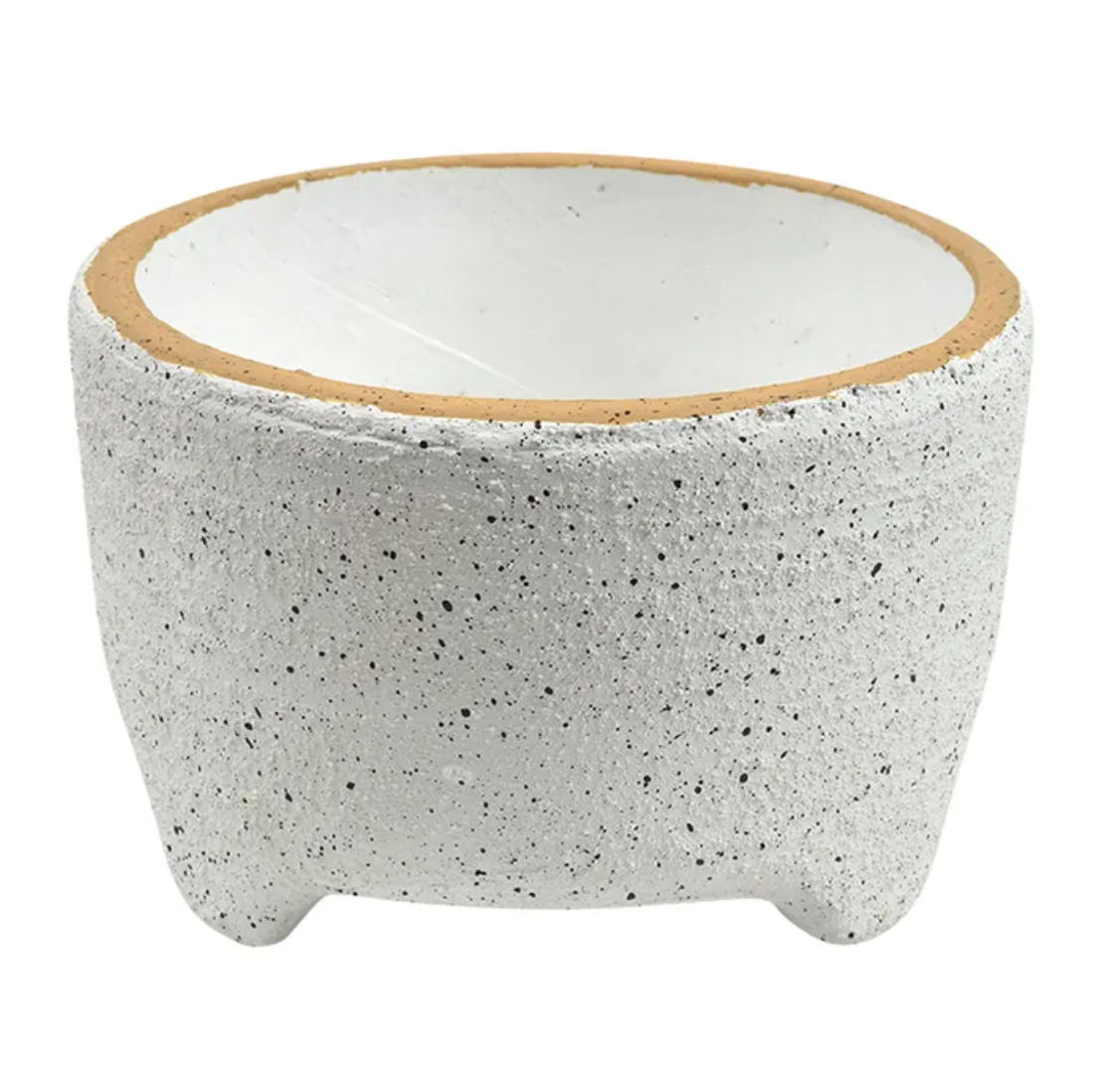 Caspar Terracotta Bowl White
