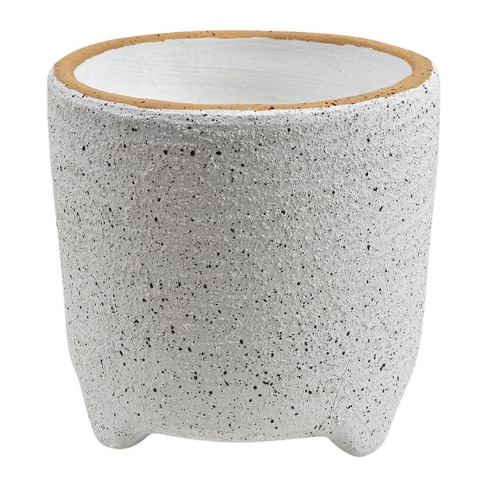 Caspar Terracotta Pot White