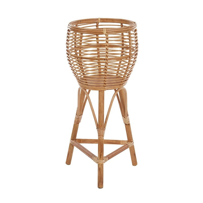 Amiri Rattan Planter Stand Natural