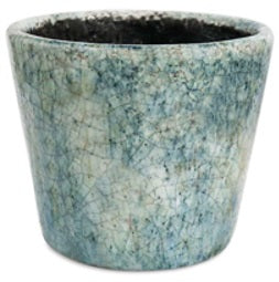 Vintage Blue Glaze Planter