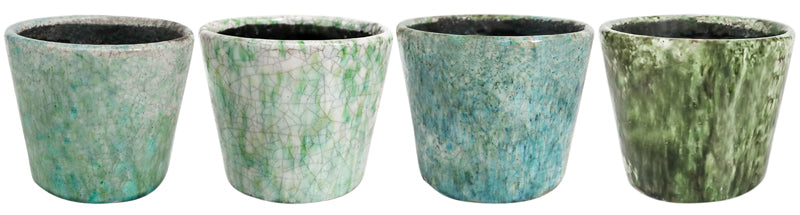 Vintage Green Glaze Cover Pot