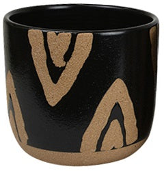 Baja Ceramic Pot Natural Black