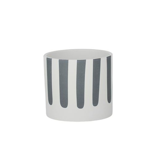 Stripy Ceramic Pot