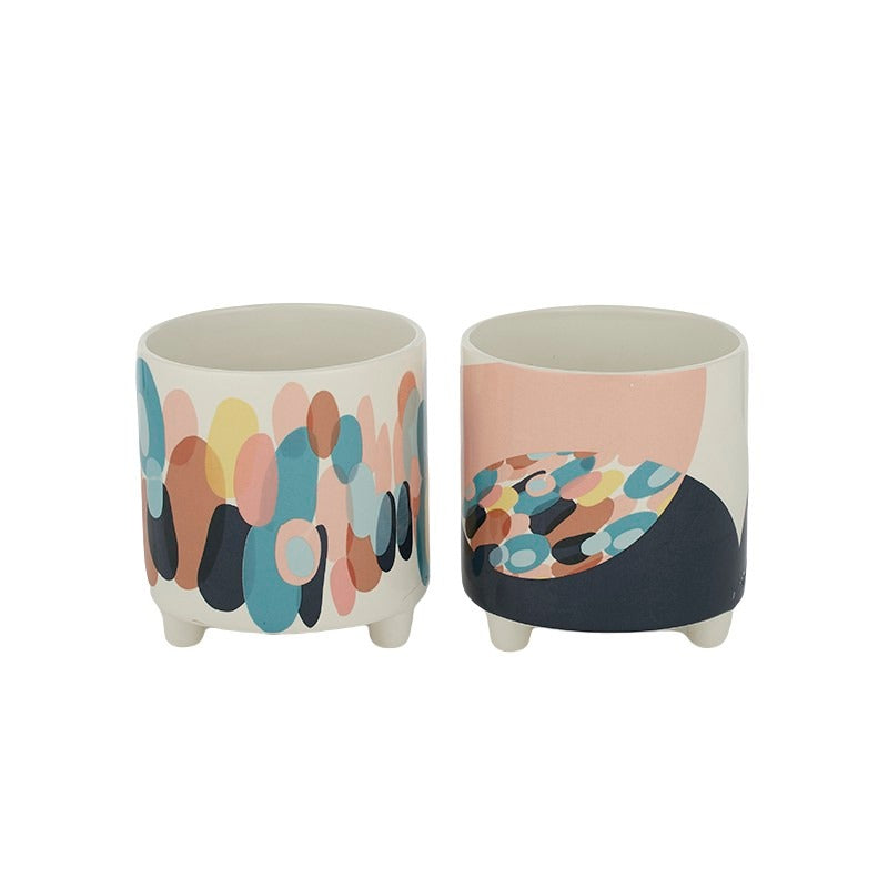 Ciclo Ceramic Footed Pot
