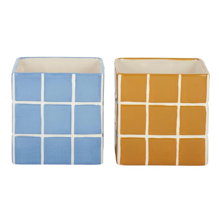 Plot Ceramic Square Pot