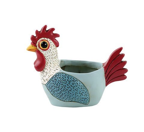 Baby Rooster Planter - Light Blue