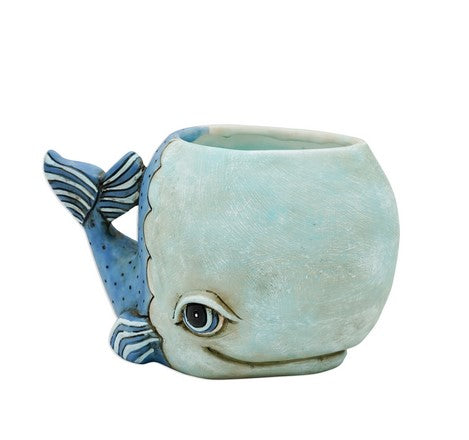 Whale Planter - Blue