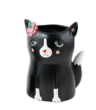 Cat Planter - Black