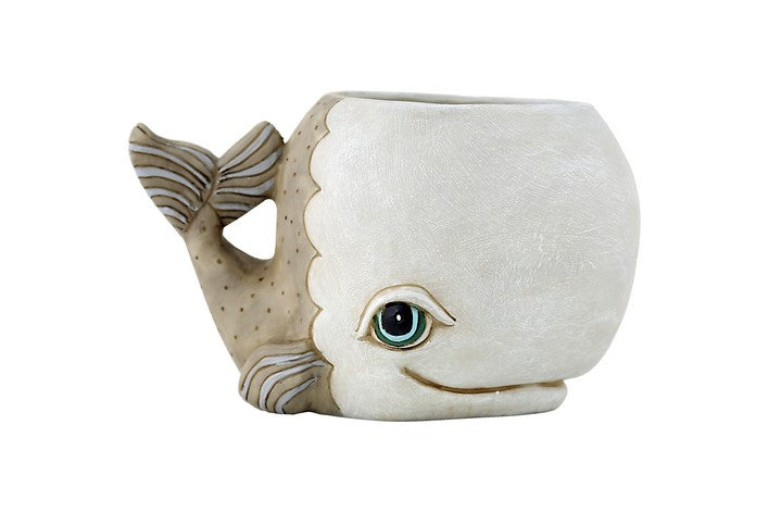 Whale Planter - Grey