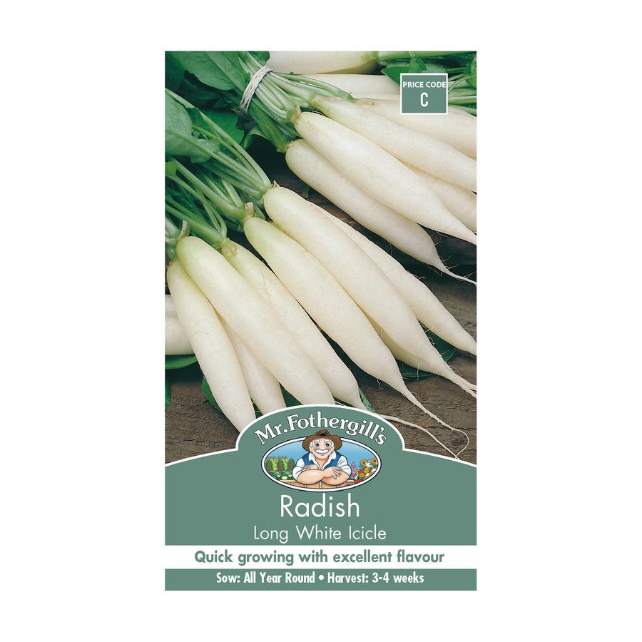 Seeds C Radish Long White Icicle