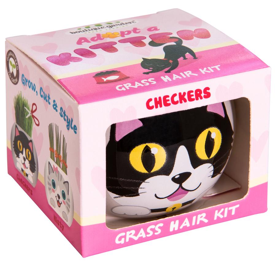 Grass Hair Kit - Kitten Checkers