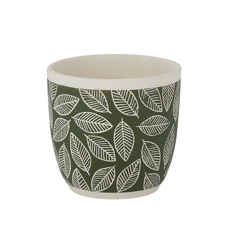 Feuille Terracotta Pot