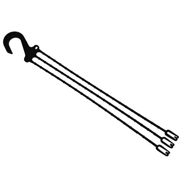 Plastic Hanger Clasp Hook Black