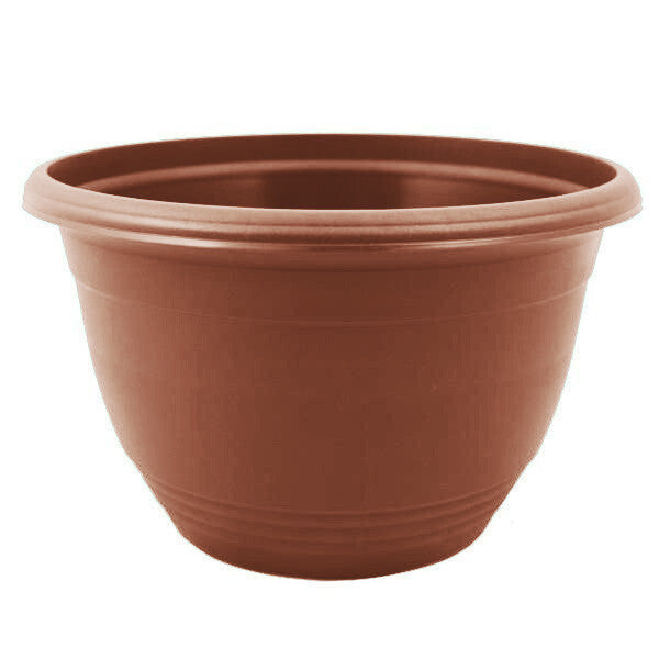 Plastic Hanging Basket Saucerless Terracotta