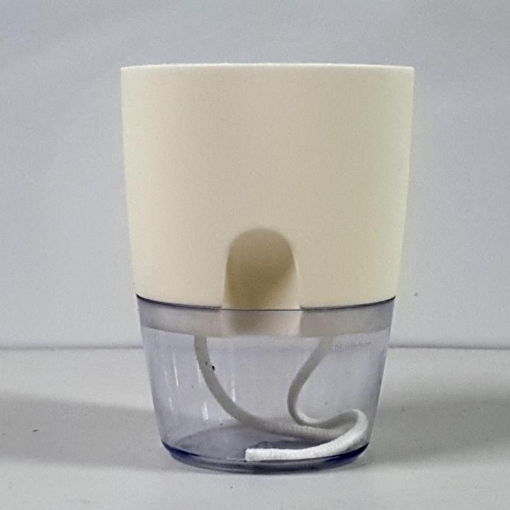 Self Watering Wicking Pot White