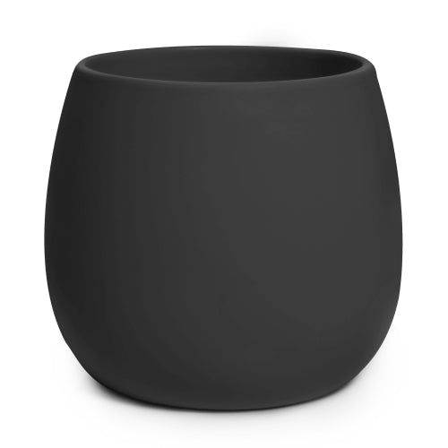Egg Cover Pot - Matt Black