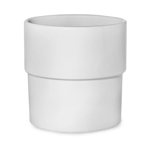 Tor Cover Pot - White