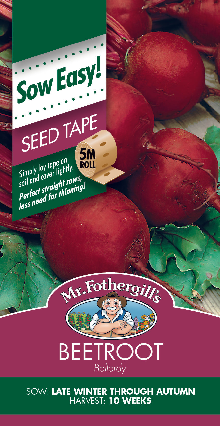 Seeds D Beetroot Boltardy Seed Tape