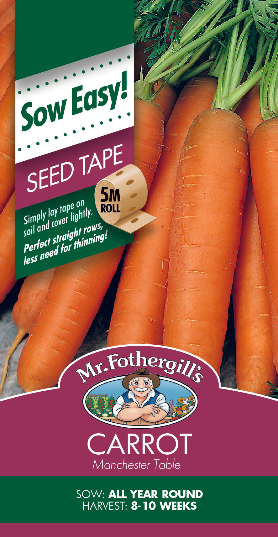 Seeds D Carrot Tape Manchester Table