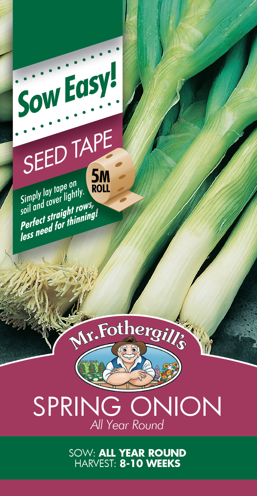 Seeds D Spring Onion Seed Tape