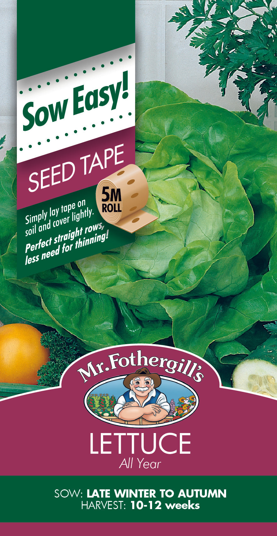 Seeds D Lettuce All Year Seed Tape