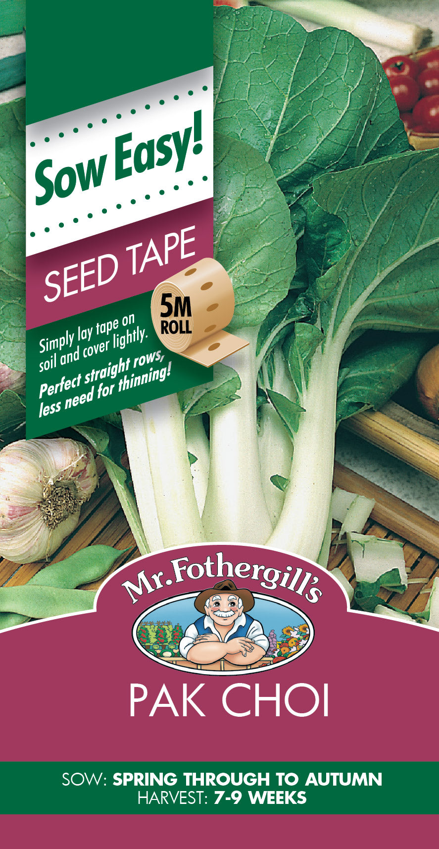 Seeds D Pak Choi Seed Tape